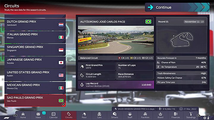 Rodzaj: tor zrównoważony - F1 Manager 2022: Tory z kalendarza - specyfika, setup - F1 Manager 2022 - poradnik do gry