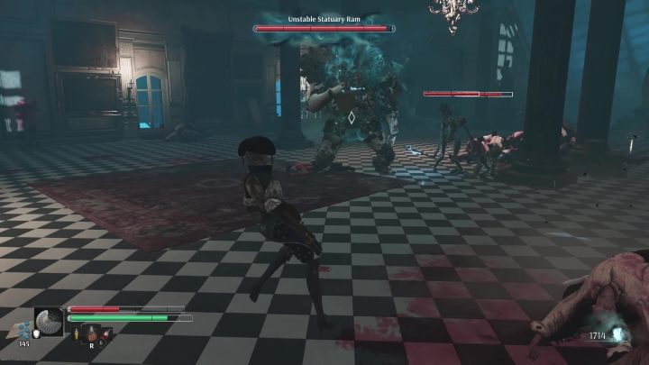 Przebywanie koło Niestabilnego Tarana Posągowego może być groźne, gdyż potrafi zrobić młynek trzymanym w ręce filarem - Steelrising: Niestabilny Taran Posągowy (Unstable Statuary Ram) - jak pokonać? - Steelrising - poradnik do gry