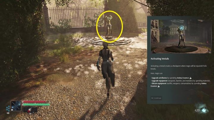 Za bramą znajduje się Wasza pierwsza Westalka - Steelrising: W salonie królowej (In the Queens drawing room)- solucja, opis przejścia - Steelrising - poradnik do gry