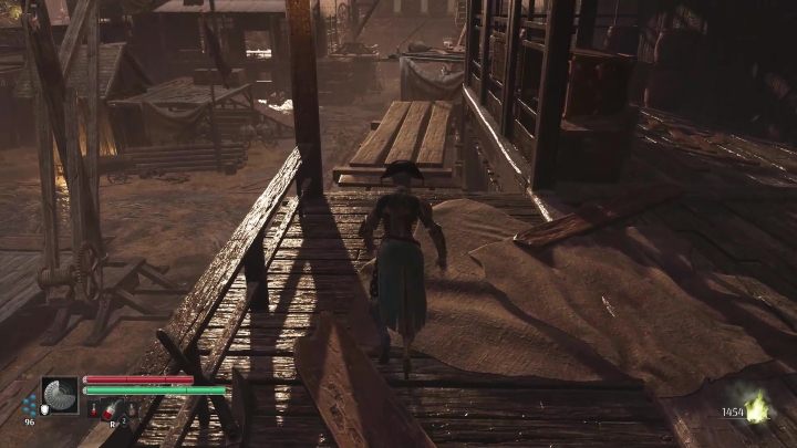 Wyjdźcie teraz na balkon i przeskoczcie po platformach na kolejny budynek, a stamtąd na następny - Steelrising: Władca maszyn (The Master of the Machines) - solucja, opis przejścia - Steelrising - poradnik do gry