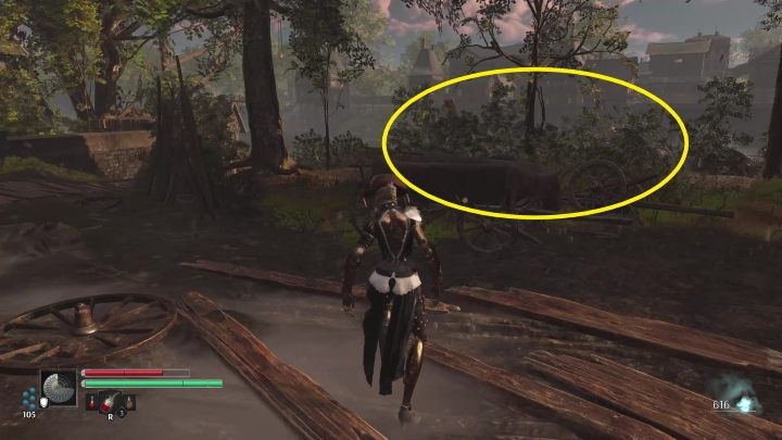 Przejdźcie teraz przez krzaki, za nimi znajduje się nadbrzeże - Steelrising: Władca maszyn (The Master of the Machines) - solucja, opis przejścia - Steelrising - poradnik do gry