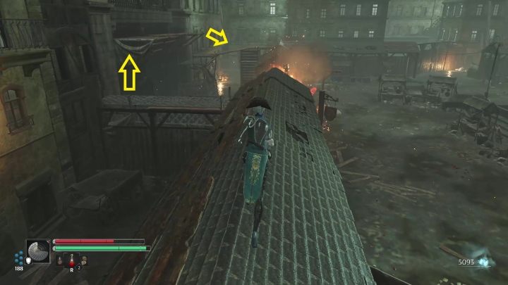 Udajcie się na koniec placu, po lewej stronie za stoiskami jest rusztowanie - Steelrising: W poszukiwaniu opata Gregoirea (In search of Abbe Gregoire) - solucja, opis przejścia - Steelrising - poradnik do gry