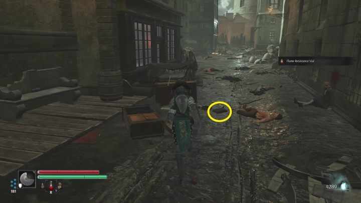 W uliczce podejdźcie do zaznaczonej na ziemi księgi - Steelrising: W poszukiwaniu opata Gregoirea (In search of Abbe Gregoire) - solucja, opis przejścia - Steelrising - poradnik do gry