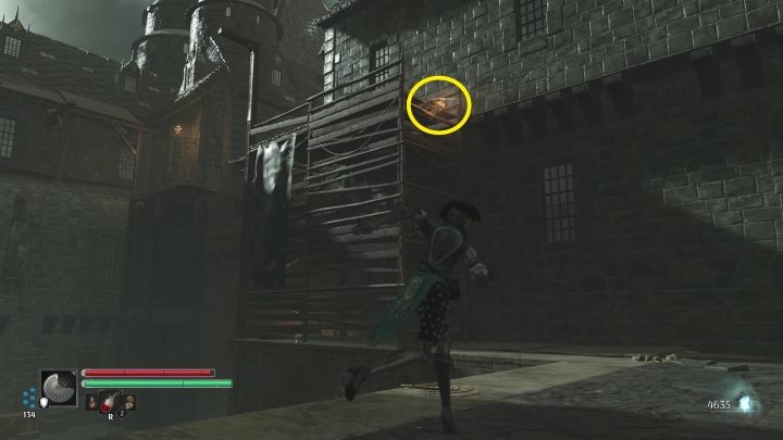 Wejdźcie po schodach i podciągnijcie się na lince na rusztowania - Steelrising: W poszukiwaniu opata Gregoirea (In search of Abbe Gregoire) - solucja, opis przejścia - Steelrising - poradnik do gry