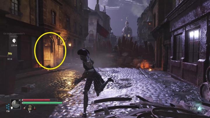 Przed blokadą skręćcie w tunel po lewej stronie - Steelrising: Cienie pałacu Luksemburskiego (The Shadows of Luxembourg) - solucja, opis przejścia - Steelrising - poradnik do gry