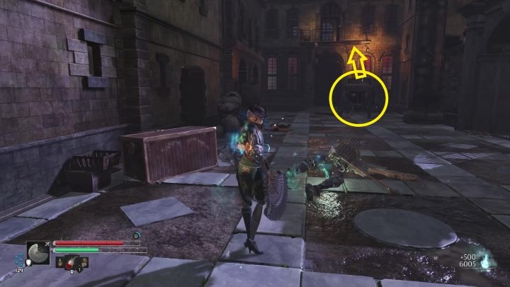 W alejce znajduje się Skrzypek - Steelrising: Cienie pałacu Luksemburskiego (The Shadows of Luxembourg) - solucja, opis przejścia - Steelrising - poradnik do gry