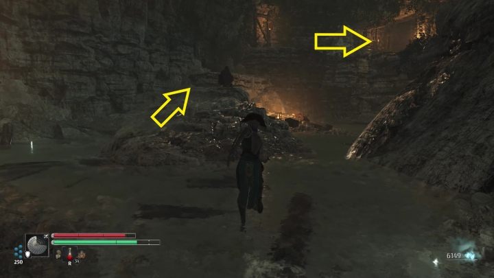 Na drugim końcu jaskini znajduje się przejście dalej - Steelrising: Samotność w czeluści (The Recluse of the Abyss) - solucja, opis przejścia - Steelrising - poradnik do gry