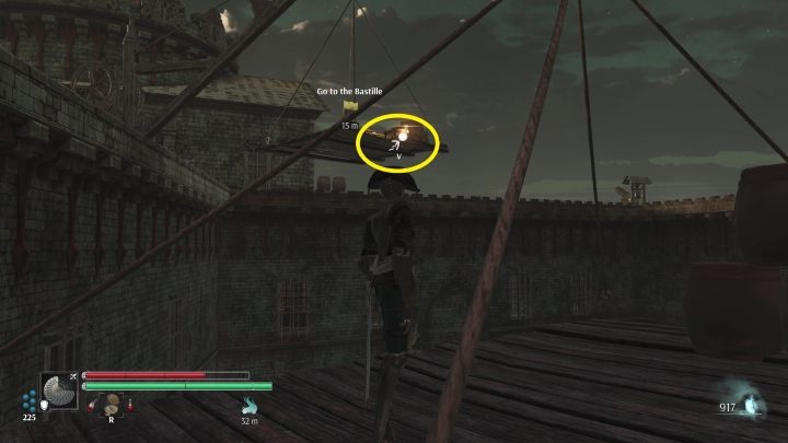 Z niej podciągnijcie się na podest po lewej stronie - Steelrising: Więzień Bastylii (The Prisoner in the Bastille) - solucja, opis przejścia - Steelrising - poradnik do gry