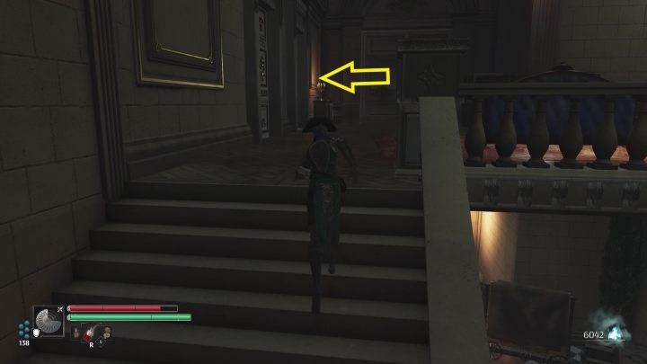 Gdy dojdziecie na wyższe piętro wejdźcie do pomieszczenia (dalsze schody prowadzą donikąd) - Steelrising: Dwa skarby monsieur Neckera (Monsieur Neckers two treasures) - solucja, opis przejścia - Steelrising - poradnik do gry