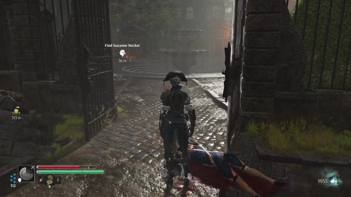 Jeżeli wcześniej odblokowaliście bramę znajdującą się za zakrętem kościoła, łączącą go z placem z fontanną, to możecie teraz przez nią przejść - Steelrising: Dwa skarby monsieur Neckera (Monsieur Neckers two treasures) - solucja, opis przejścia - Steelrising - poradnik do gry