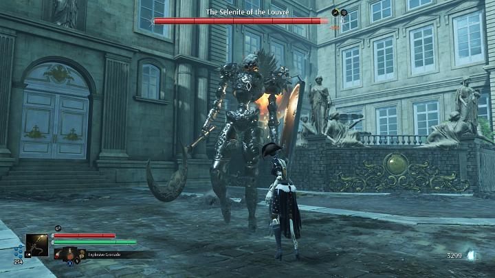 W trakcie walki możecie także korzystać z różnego rodzaju granatów, aby wyrządzać dodatkowe obrażenia lub wywołać efekt na przeciwniku, np - Steelrising: Walka - Steelrising - poradnik do gry