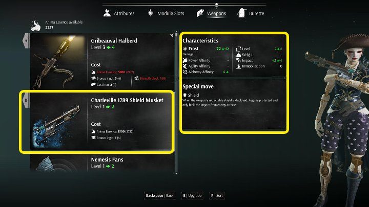 Broń w grze Steelrising można ulepszyć do maksymalnie 5 poziomu - Steelrising: Bronie - Steelrising - poradnik do gry