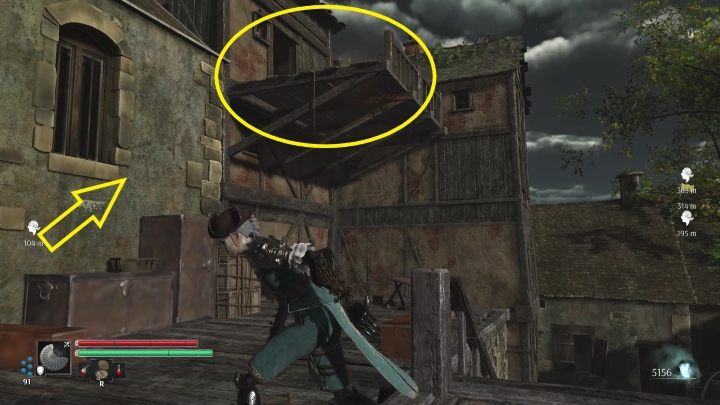 Wejdźcie na nie, następnie wespnijcie się po skrzyniach i wskoczcie na balkon - Steelrising: Przyszłość królestwa (For the future of the kingdom) - solucja, opis przejścia - Steelrising - poradnik do gry