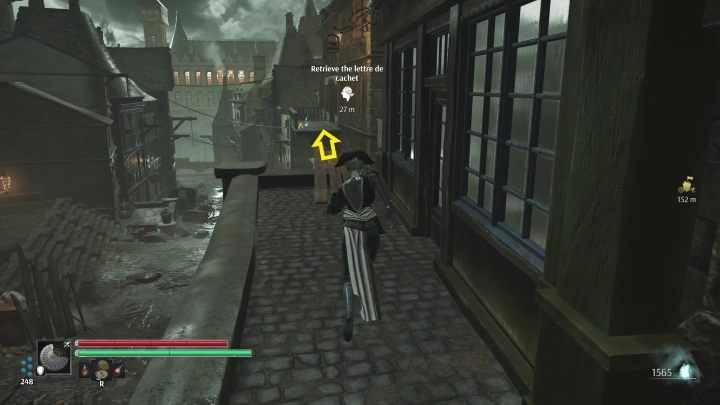 Stańcie na drewnianej kładce i używając Momentum Selenita przeskoczcie po niej do balkonu naprzeciwko - Steelrising: Sprawa rodzinna (A family affair) - solucja, opis przejścia - Steelrising - poradnik do gry