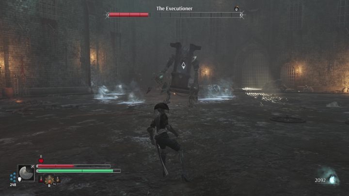 Ponownie - wygląd bossa się nie zmienia, jednak zdobywa on nowe ciosy - Steelrising: Tytan Kat (The Executioner) - boss, jak pokonać? - Steelrising - poradnik do gry