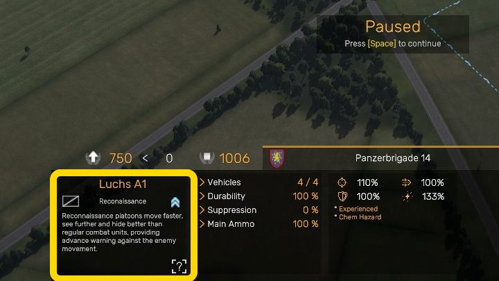 W tym oknie znajdziecie skrócony opis jednostki informujący o jego przeznaczeniu - Regiments: Statystyki oddziałów - Regiments - poradnik do gry