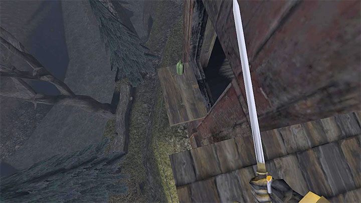 Podróżujcie główną ścieżką, a dotrzecie do zamkniętej chatki - Gloomwood: Croups Fishery (wioska rybacka) - solucja, opis przejścia - Gloomwood - poradnik do gry