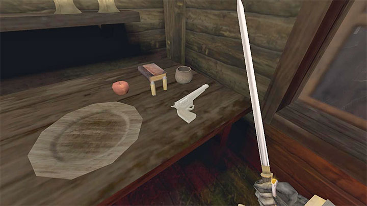 Rewolwer leży na stole obok drugiego fonografu - Gloomwood: Broń palna - jak zdobyć rewolwer, pistolet z tłumikiem, strzelbę? - Gloomwood - poradnik do gry