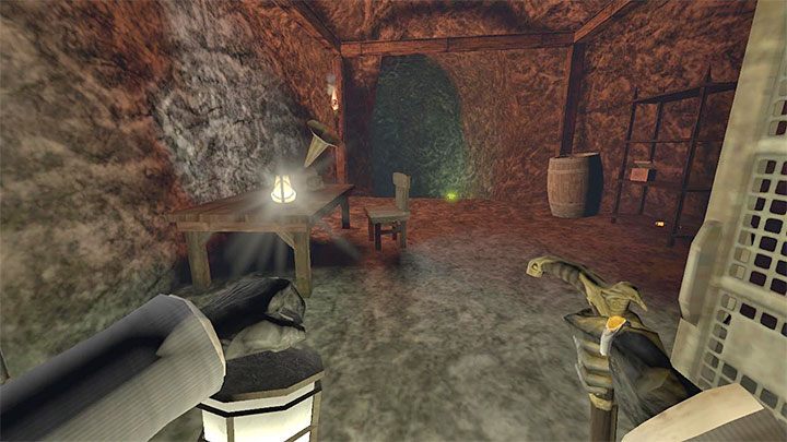 Przejście w piwnicy tawerny prowadzi do nowych jaskiń - Gloomwood: Coast Cliffside (klif, latarnia morska) - solucja, opis przejścia - Gloomwood - poradnik do gry