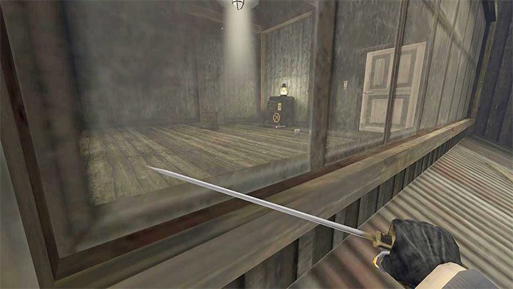 Wariant 2 - Rozbicie jednego z okien biura - Gloomwood: Sejf z biura (Accounting Office) w Croups Fishery - kombinacja do sejfu, zawartość - Gloomwood - poradnik do gry