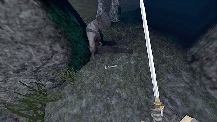 W przeciwieństwie do poprzedniego klucza, który był obowiązkowy do awansowania w etapie, znalezienie i użycie tego drugiego jest opcjonalne - Gloomwood: Klucze w etapie Coast Caves - lista sekretów - Gloomwood - poradnik do gry