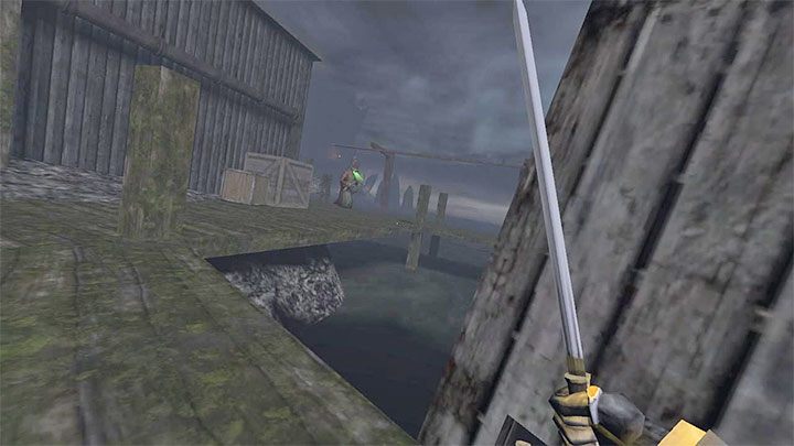 W grze możecie wychylać się na boki (klawisze Q oraz E) i może to być świetny sposób na sprawdzenie co znajduje się za rogiem - Gloomwood: Skradanie się i ciche zabójstwa - Gloomwood - poradnik do gry