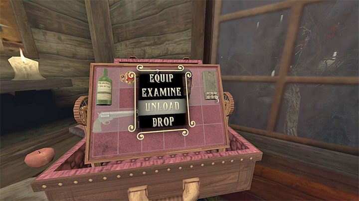 Jeśli odnajdziecie drugi egzemplarz jakiejś broni, to możecie ją wyładować w inwentarzu (Unload) po to żeby pozyskać naboje z jej magazynka - Gloomwood: Amunicja do rewolweru, pistoletu, strzelby - jak zdobywać? - Gloomwood - poradnik do gry
