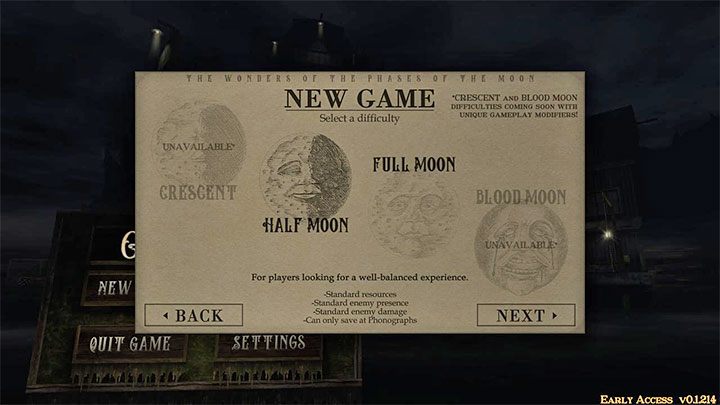 W wersji z wczesnego dostępu możecie rozpocząć nową kampanię i zaliczać jej początkowe etapy - Gloomwood: Early access - zawartość wersji z wczesnego dostępu - Gloomwood - poradnik do gry