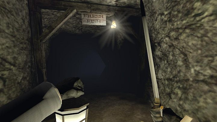 Mając hasło możecie powrócić do pierwszej lokacji z gry - Croups Fishery - Gloomwood: Dokumenty w Coast Cliffside - lista znajdziek - Gloomwood - poradnik do gry