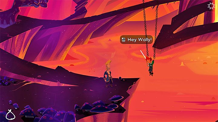 Niedługo po rozpoczęciu eksploracji pieczary spotkacie więzionego Wallyego i możecie odbyć z nim rozmowę - Return to Monkey Island: Odnalezienie LeChucka (Find LeChuck) w części 5 - solucja, opis przejścia - Return to Monkey Island - poradnik do gry