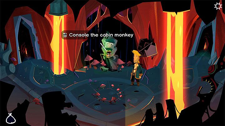 W małej skrzyni Cabin Monkey z powyższego obrazka umieśćcie 1 monetę - Return to Monkey Island: Odnalezienie LeChucka (Find LeChuck) w części 5 - solucja, opis przejścia - Return to Monkey Island - poradnik do gry