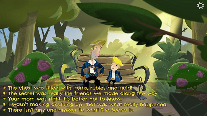 Pozostało już Wam tylko obejrzeć finał historii, którą Guybrush opowiadał Boybrushowi - Return to Monkey Island: Otwarcie skrzyni (Open the chest) i zakończenie części 5 - solucja, opis przejścia - Return to Monkey Island - poradnik do gry