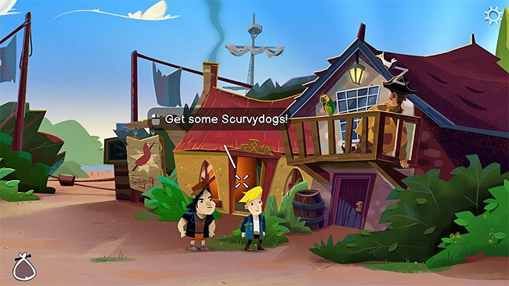 Grywalną postacią w prologu jest Boybrush i towarzyszy mu kolega Chuckie - Return to Monkey Island: Prolog (Prelude) - solucja, opis przejścia - Return to Monkey Island - poradnik do gry