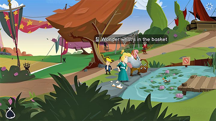 Kliknijcie na koszu (Basket) znajdującym się obok pary - Return to Monkey Island: Prolog (Prelude) - solucja, opis przejścia - Return to Monkey Island - poradnik do gry