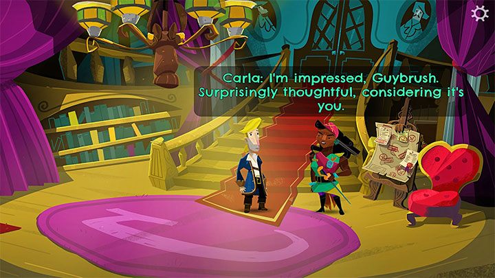 Treść przeprosin składa się z 5 części - Return to Monkey Island: Zdobycie mopa (Get a mop) - solucja, opis przejścia - Return to Monkey Island - poradnik do gry