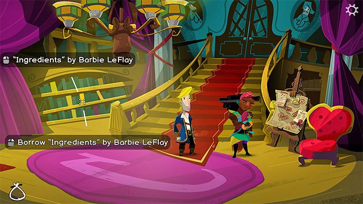 Dzięki udanym przeprosinom możecie pożyczyć kolejną książkę bez konieczności oddawania tej, którą zgubiliście - Return to Monkey Island: Zdobycie mopa (Get a mop) - solucja, opis przejścia - Return to Monkey Island - poradnik do gry