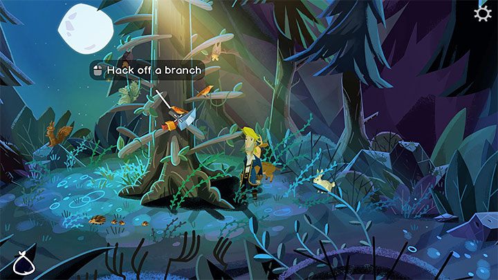 Jeżeli się pomylicie, to Guybrush znajdzie się z powrotem przy wejściu do lasu - Return to Monkey Island: Zdobycie mopa (Get a mop) - solucja, opis przejścia - Return to Monkey Island - poradnik do gry