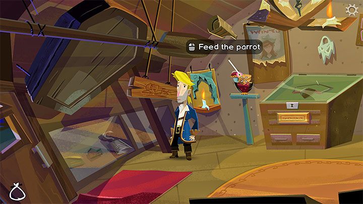 Powróćcie do muzeum - przed Wami kradzież opaski i musicie wykonać dwie czynności w narzuconej odgórnie kolejności - Return to Monkey Island: Zdobycie przebrania (Get a disguise) - solucja, opis przejścia - Return to Monkey Island - poradnik do gry