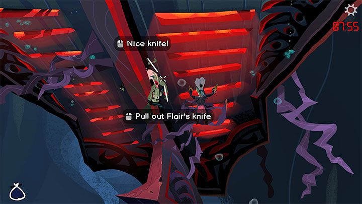 Znajdziecie się pod wodą i macie 8 minut powietrza (w razie potrzeby może powrócić na górę i zresetować licznik) - Return to Monkey Island: Zaliczenie głosowania (Get a unanimous vote) - solucja, opis przejścia - Return to Monkey Island - poradnik do gry