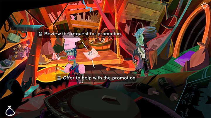 Zabierzcie z kuchennego stołu podanie o awans (Request for Promotion) - Return to Monkey Island: Zaliczenie głosowania (Get a unanimous vote) - solucja, opis przejścia - Return to Monkey Island - poradnik do gry