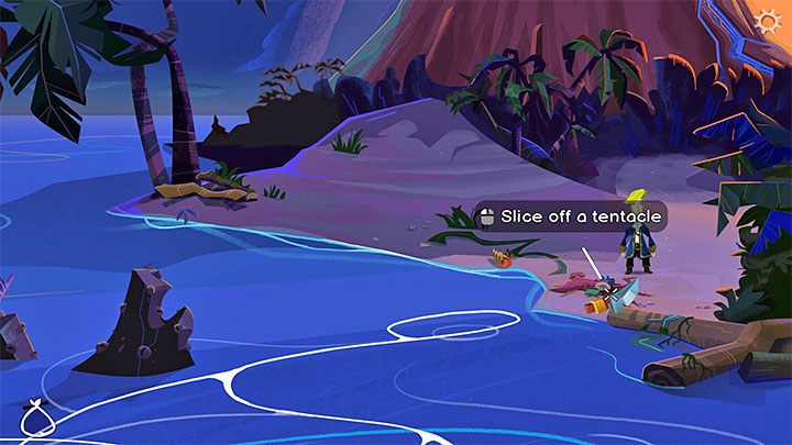 Dotrzyjcie teraz na plażę Volcano Beach - Return to Monkey Island: Poznanie sekretów LeChucka (Learn LeChucks secrets) - solucja, opis przejścia - Return to Monkey Island - poradnik do gry
