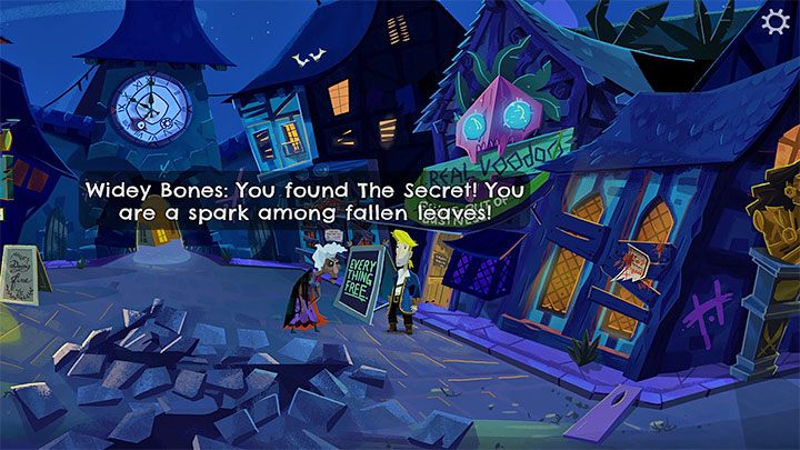 Widey Bones to staruszka z Melee Island - Return to Monkey Island: Złoty klucz Widey (Wideys Golden Key) - solucja, opis przejścia - Return to Monkey Island - poradnik do gry