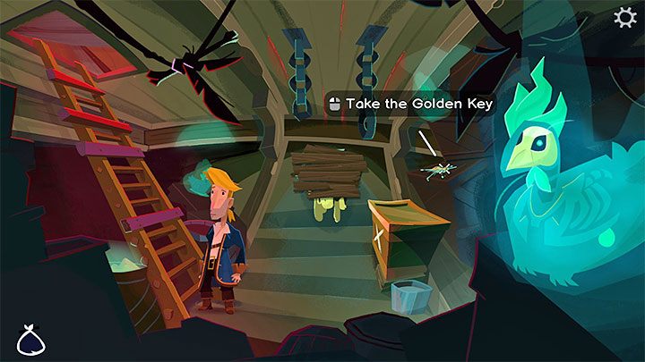 Wyjdźcie z ładowni i ponownie wejdźcie do niej - Return to Monkey Island: Złoty klucz Widey (Wideys Golden Key) - solucja, opis przejścia - Return to Monkey Island - poradnik do gry