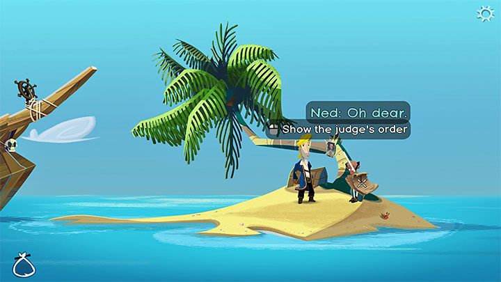 Opuśćcie Brrr Muda Island i odwiedźcie małą wysepkę Barebones Island przy lewym krańcu mapy - Return to Monkey Island: Złoty klucz Bella Fisher (Bella Fishers Golden Key) - solucja, opis przejścia - Return to Monkey Island - poradnik do gry