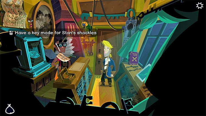 Powróćcie na Melee Island i odwiedźcie Locke Smith w jej sklepie ślusarskim w High Street - Return to Monkey Island: Złoty klucz Bella Fisher (Bella Fishers Golden Key) - solucja, opis przejścia - Return to Monkey Island - poradnik do gry