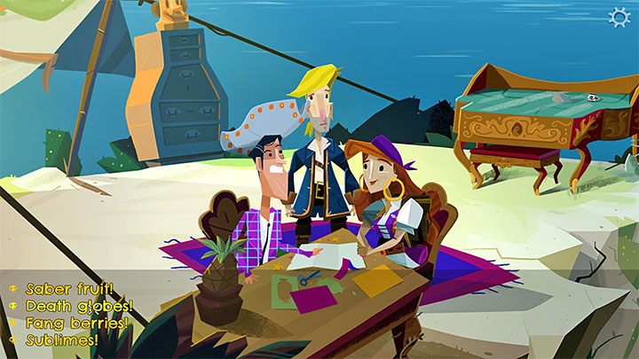Akcja przenesie się na Scurvy Island i bohaterowie przystąpią do przygotowywania lepszej ulotki o szkorbucie - Return to Monkey Island: Złoty klucz Bella Fisher (Bella Fishers Golden Key) - solucja, opis przejścia - Return to Monkey Island - poradnik do gry