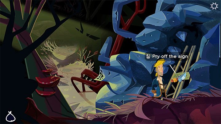 Musicie podróżować w prawo zakręcaną ścieżką - będą odsłaniały się jej kolejne fragmenty - Return to Monkey Island: Złoty klucz Terror Island (Terror Island Golden Key) - solucja, opis przejścia - Return to Monkey Island - poradnik do gry