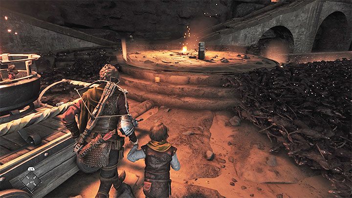 Trzeba teraz bezpiecznie powrócić na górę - Plague Tale Requiem: Eksploracja podziemnej lokacji (Explore the underground area) - solucja, opis przejścia - A Plague Tale Requiem - poradnik do gry