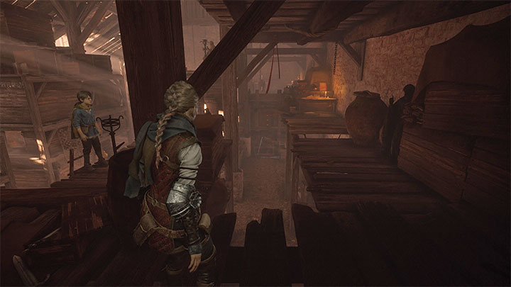 Musicie teraz dotrzeć do nowo odblokowanego przejścia od drugiej strony - Plague Tale Requiem: Rozdział 3 (Brzemię krwi) - lista sekretów - A Plague Tale Requiem - poradnik do gry