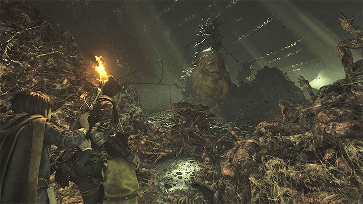 Niedaleko miejsca startu znajdziecie pochodnię - Plague Tale Requiem: Wyjście na powierzchnię (Find a way to the surface) - solucja, opis przejścia - A Plague Tale Requiem - poradnik do gry